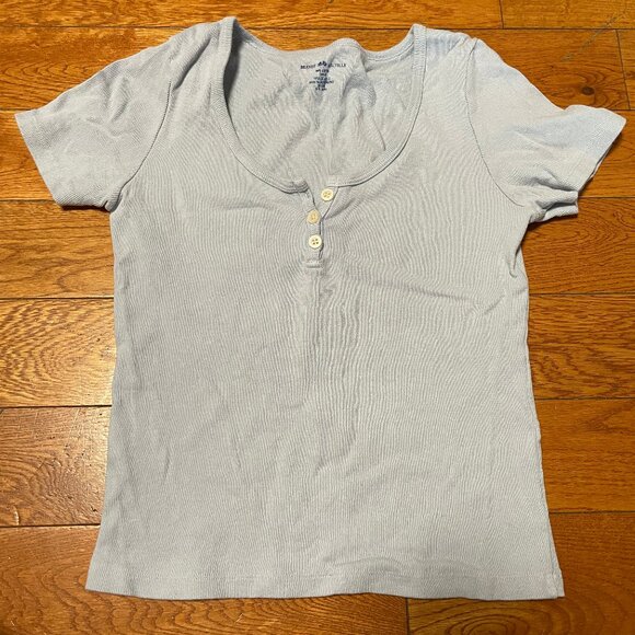 EUC Brandy Melville Zelly Light Blue Top T-shirt - Picture 1 of 2